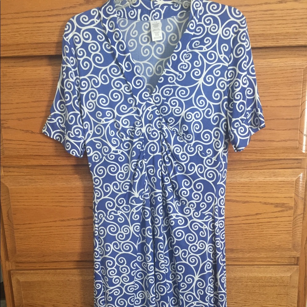 Blue Swirl Dress